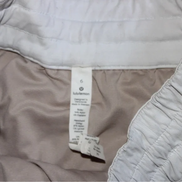 Women's White Lululemon Shorts - Picture 4 of 4
